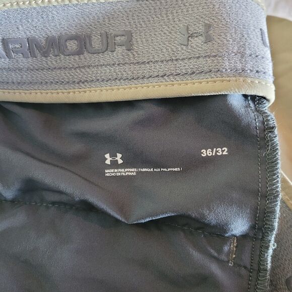 Under Armour Golf Chino Pants Men's Size 36 X 32 Outdoor Khaki Athletic Preppy - Picture 9 of 12